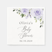 Lilac-Blume, Boho, Babydusche Serviette (Vorderseite)