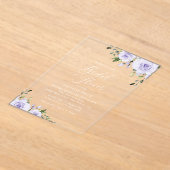 Lilac-Blume, Boho, Brautparty Acryleinladungen (Ablage )