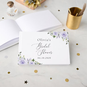 Lilac-Blume, Boho, Brautparty Gästebuch