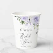 Lilac-Blume, Boho, Brautparty Pappbecher (Vorderseite)