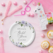 Lilac-Blume, Boho, Brautparty Pappteller (Party)