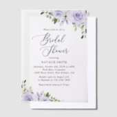 Lilac-Blume, Boho, Brautparty Pergament Einladungen (Versetzt)