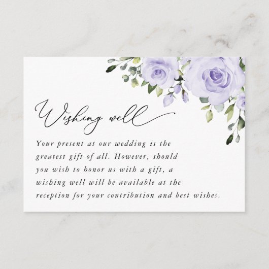 Lilac-Blume, Boho, gut wollen Begleitkarte (Vorderseite)