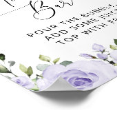 Lilac-Blume, Boho, Mimosa-Bar Poster (Ecke)