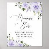 Lilac-Blume, Boho, Mimosa-Bar Poster (Vorne)