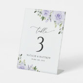 Lilac-Blume, Boho, Tischnummern Sockelschild (Vorderseite)