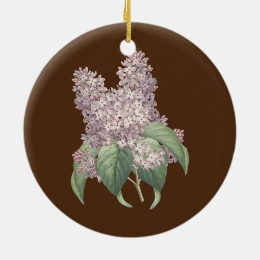 Lilac Blume Botanical Lilacs Keramik Ornament (Hinten)