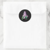 Lilac Blume botanisch für Gärtner Runder Aufkleber (Tasche)