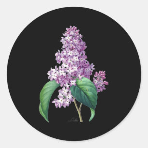 Lilac Blume botanisch für Gärtner Runder Aufkleber
