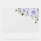 Lilac-Blume, Bridal-Empfang Acrylschild (Vorderseite)