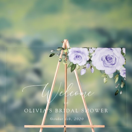 Lilac-Blume, Bridal-Empfang Acrylschild (Neutral)