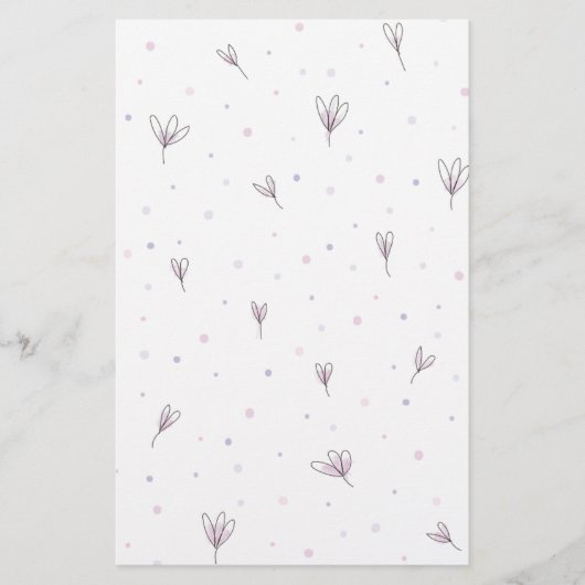 Lilac Blume Briefpapier (Vorderseite)