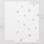 Lilac Blume Briefpapier (Vorne/Hinten)