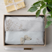 Lilac Blume Butterfly Carte Postale Blue Painted Seidenpapier (Geschenk)