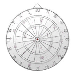 Lilac Blume Dartscheibe