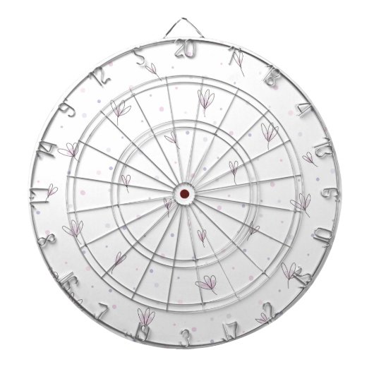 Lilac Blume Dartscheibe (vorne)