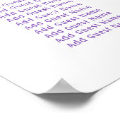 Lilac Blume Erste Communityplakette Poster (Ecke)