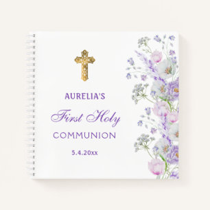 Lilac Blume Erstes Gästebuch Notizblock