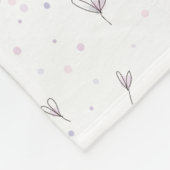 Lilac Blume Fleecedecke (Ecke)