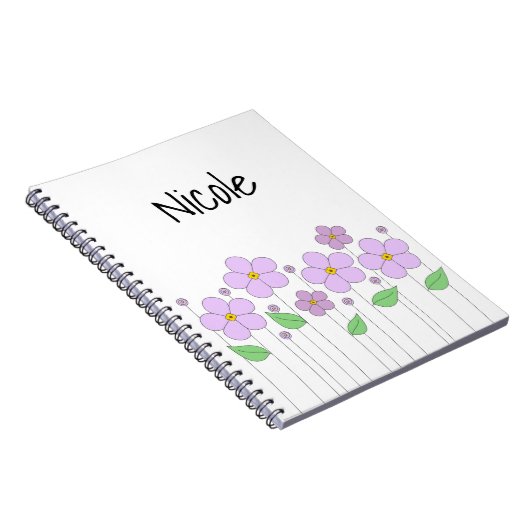 Lilac Blume Foto Notebook Notizblock (Rechte Seite)