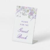 Lilac Blume GäBook Sockelschild (Vorderseite)