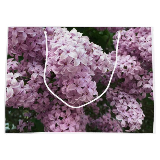 Lilac Blume Geschenktasche Große Geschenktüte (Vorderseite)