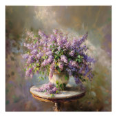 Lilac-Blume in Vase Fotodruck (Vorne)