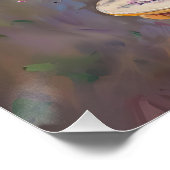 Lilac-Blume in Vase Poster (Ecke)