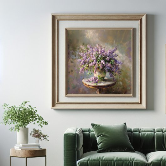Lilac-Blume in Vase Poster