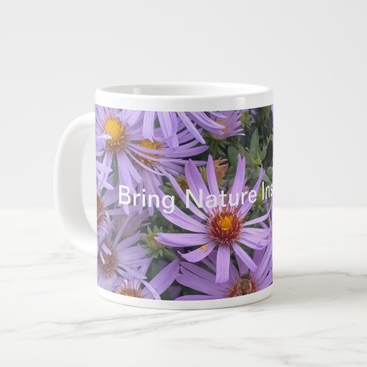 Lilac Blume Jumbo Specialty Tasse (Vorderseite Links)