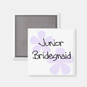 Lilac Blume Junior Bridesmaid Magnet (Vorderseite/Rückseite)