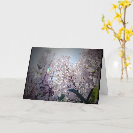 Lilac Blume Karte (Gelbe Blume)