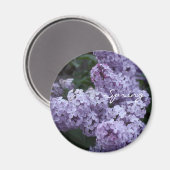 Lilac Blume Magnet (Vorderseite/Rückseite)
