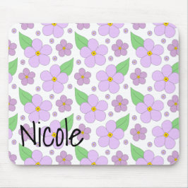 Lilac Blume Mouse Pad Mousepad