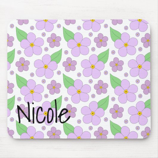 Lilac Blume Mouse Pad Mousepad (Vorne)