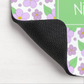 Lilac Blume Muster Mouse Pad Mousepad (Ecke)