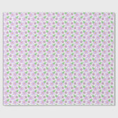 Lilac-Blume-Musterverpackungspapier Geschenkpapier (Flach)