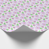 Lilac-Blume-Musterverpackungspapier Geschenkpapier (Ecke)