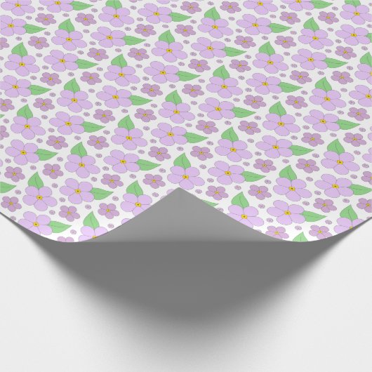 Lilac-Blume-Musterverpackungspapier Geschenkpapier (Ecke)