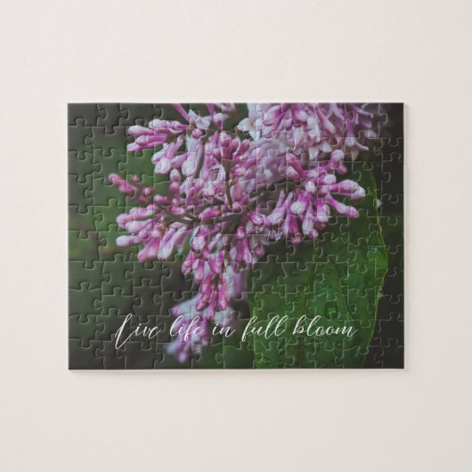 Lilac-Blume nach Regen Puzzle (Horizontal)
