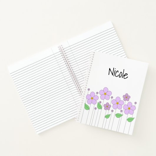 Lilac-Blume Notizblock (Innenseite)