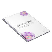 Lilac Blume Personalisiert Bible Studies Notebook Notizblock (Rechte Seite)