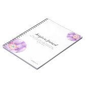 Lilac Blume Personalisiert Scripting Journal Notizblock (Linke Seite)