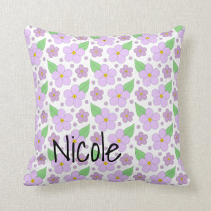 Lilac Blume Pillow Kissen
