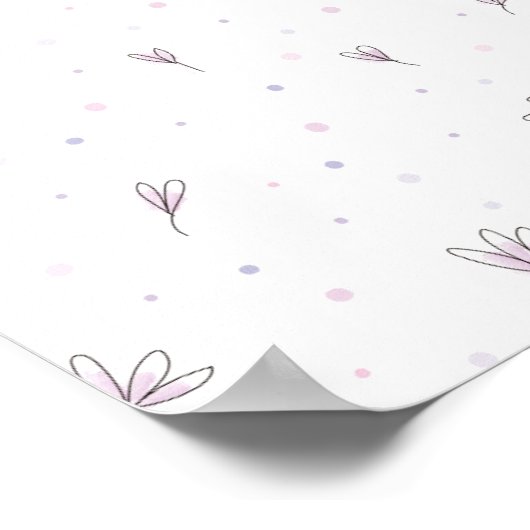 Lilac Blume Poster (Ecke)