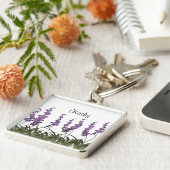 Lilac Blume Schlüsselanhänger (Seite)