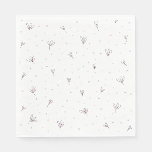 Lilac Blume Serviette (Vorderseite)