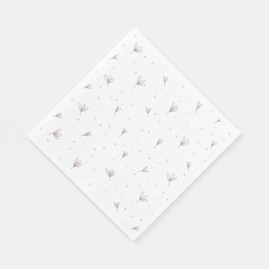 Lilac Blume Serviette (Ecke)