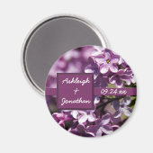 Lilac-Blume speichern das Datumsfenster Magnet (Vorderseite/Rückseite)