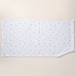 Lilac Blume Strandtuch